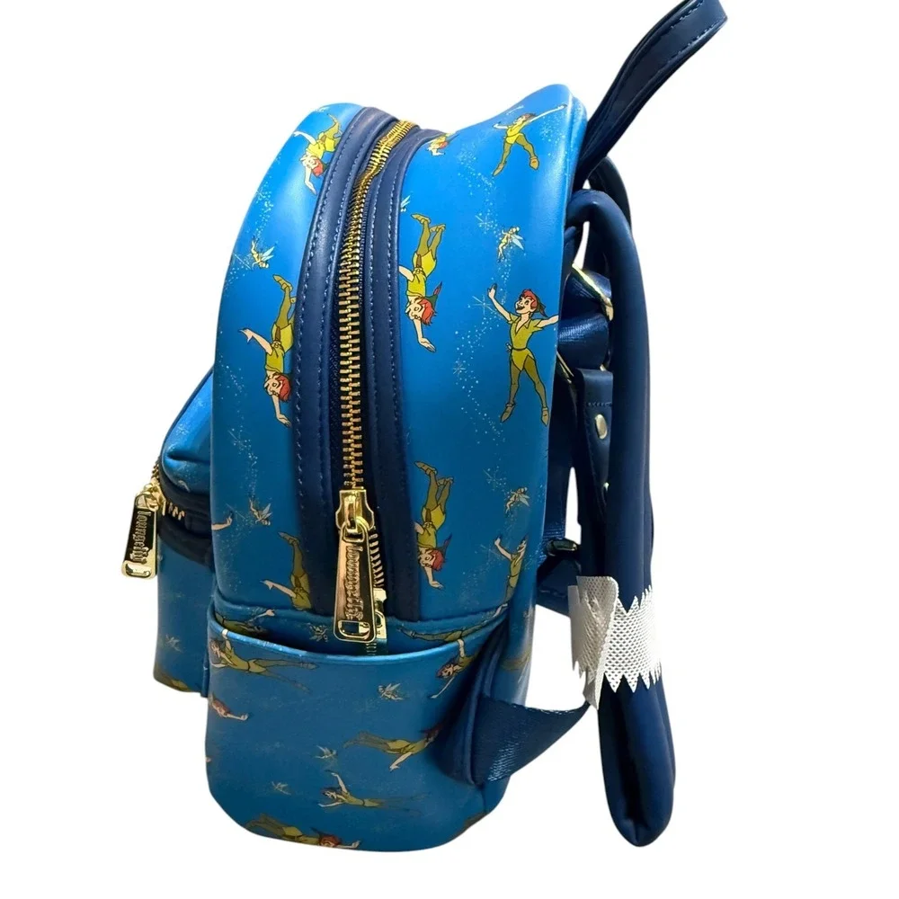 Loungefly Disney Peter Pan and Tinker Bell All-Over Print (AOP) Mini Backpack